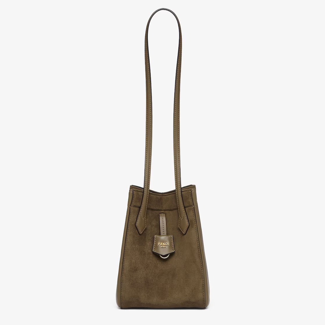 Fendi Origami Mini Transformable Suede and Leather Mini Bag - Image 1